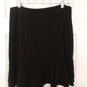 WHBM Black flirty skirt